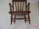 Antique Oak Spindled Back Mission Arts Craft Child Child ' S Doll House Chair 1900-1950 photo 6