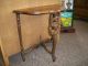Antique Angel Carved Chairside Or Console Table Circa 1920s Demilune 1900-1950 photo 1