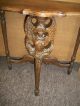 Antique Angel Carved Chairside Or Console Table Circa 1920s Demilune 1900-1950 photo 3