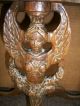 Antique Angel Carved Chairside Or Console Table Circa 1920s Demilune 1900-1950 photo 4