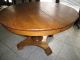 Antique Round Oak Dining Table.  75 Years Plus Old 1900-1950 photo 1