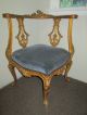 Lovely Antique Louis Xv Style Corner Arm Chair - Recovered Seat - Provenance Label Unknown photo 1