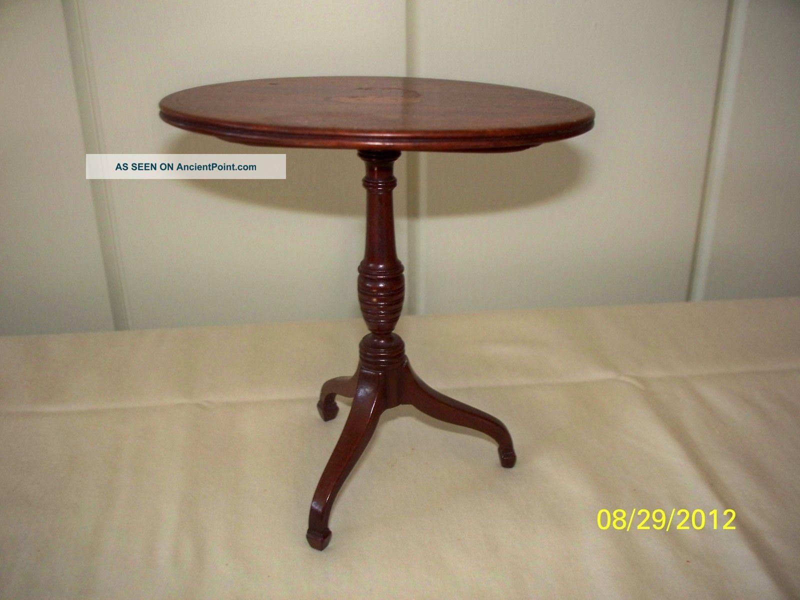 Antique Mahogany Tilt Top Tea Table (salesman Sample) Other photo
