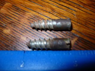 Antique Barrister Bookcase Door Pair Swing Bolts Part photo