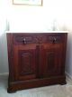 Antique Eastlake Victorian Burled Walnut Bed,  Dresser,  And Washstand With Marble 1800-1899 photo 11