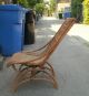 Rare Wicker Platform Rocker Patent Chair W/label Local Pickup Only No Res 1800-1899 photo 1