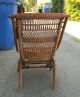 Rare Wicker Platform Rocker Patent Chair W/label Local Pickup Only No Res 1800-1899 photo 3