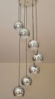 Spectacular Seven Tier Chrome Ball Vintage Chandelier 1970ies Germany 20th Century photo 1