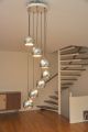 Spectacular Seven Tier Chrome Ball Vintage Chandelier 1970ies Germany 20th Century photo 2