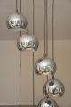 Spectacular Seven Tier Chrome Ball Vintage Chandelier 1970ies Germany 20th Century photo 3