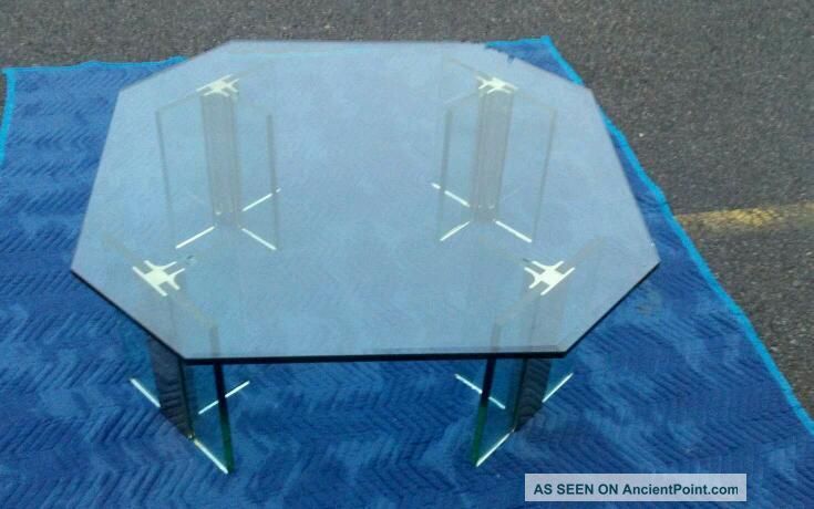 Rare 1970 ' S Modern Pace Brass And Glass Coffee Table Post-1950 photo