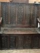 Antique Bench Dated 1758 Pre-1800 photo 1