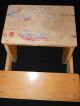Vintage Child ' S Step Stool Chair 1900-1950 photo 4