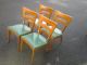 Mid - Century Modern Heywood Wakefield Dogbone Dining Chairs And Table Post-1950 photo 2
