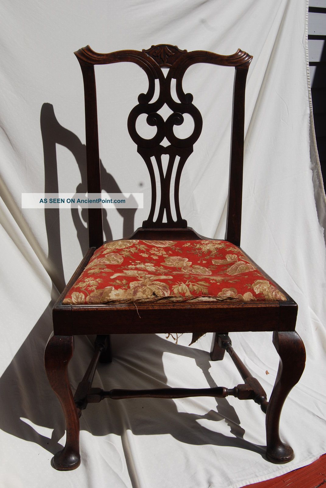 Chipendale Style Side Chair - - Loyalist - 1750 - 1780 Vintage Pre-1800 photo