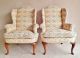 Henredon,  High End,  Wing Back Chairs,  Down Filled Cushions,  Velvet Back, Post-1950 photo 9