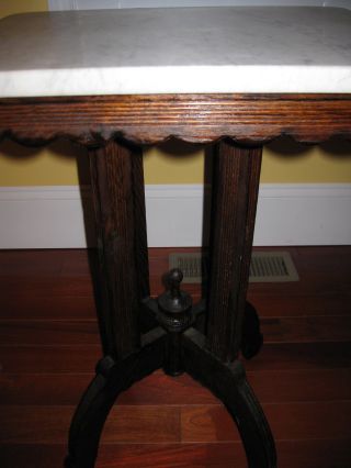 Antique Eastlake Style Marble Top Table photo