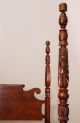Antique Acanthus Carved Tall Post Rope Bed Queen Size 1800-1899 photo 1
