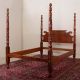 Antique Acanthus Carved Tall Post Rope Bed Queen Size 1800-1899 photo 2