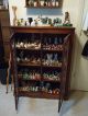 Antique,  One - Owner,  Bookcase With 2 Full Glass Doors,  Finish & Glass 1900-1950 photo 2
