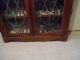 Antique,  One - Owner,  Bookcase With 2 Full Glass Doors,  Finish & Glass 1900-1950 photo 7