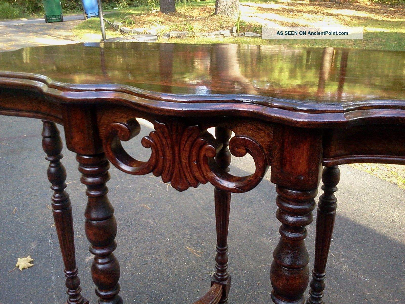 Antique Mahogany Sofa Table Foyer Accent Table