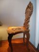 Antique Black Forest Wood Inlaid & Carved Musical Chair,  German 1800-1899 photo 3