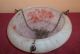 Art Deco Glass Circular Ceiling Shade,  Fitting On Chains 20th Century photo 2