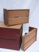 Antique Fabric Covered Oak Two Drawer Filing Cabinet By 