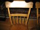 Set Of Four (4) Antique Plank Chairs - Guc 1900-1950 photo 3