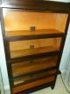 Globe Wernicke Mission Barrister Bookcase 4 Sections 300 Series Mahogany 516 1/2 1900-1950 photo 7