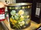 Charming Vintage 1950 ' S/60 ' S Hand Painted Tole Wastebasket Other photo 4