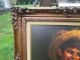 Antique French Gilt Framed Boy Picture Stunning Carved Frame Other photo 1