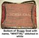 Very Rare Antique Folding Buggy Seat (1895) (possibly Amish) 1800-1899 photo 4