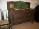 Vintage Oak Sideboard Buffet With Mirror Local Pickup Only 1900-1950 photo 1