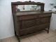 Vintage Oak Sideboard Buffet With Mirror Local Pickup Only 1900-1950 photo 7