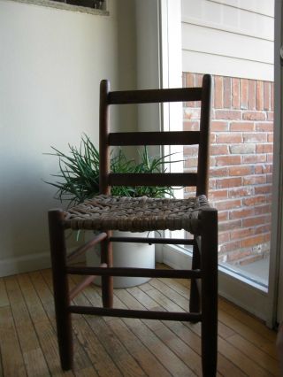 Charming Primitive Ladderback Chairs photo