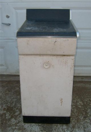 Vintage Retro 1940s 1950s American Metal Kitchen Floor Base Cabinet (2) photo