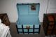 Primitive Robins Egg Blue Dome High Rise Steamer Trunk Baby Blue Chest 1800-1899 photo 2
