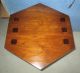 Mid Century Sculptural Lane Inlaid Top Octagon Design End Table/night Stand Mcm Post-1950 photo 6