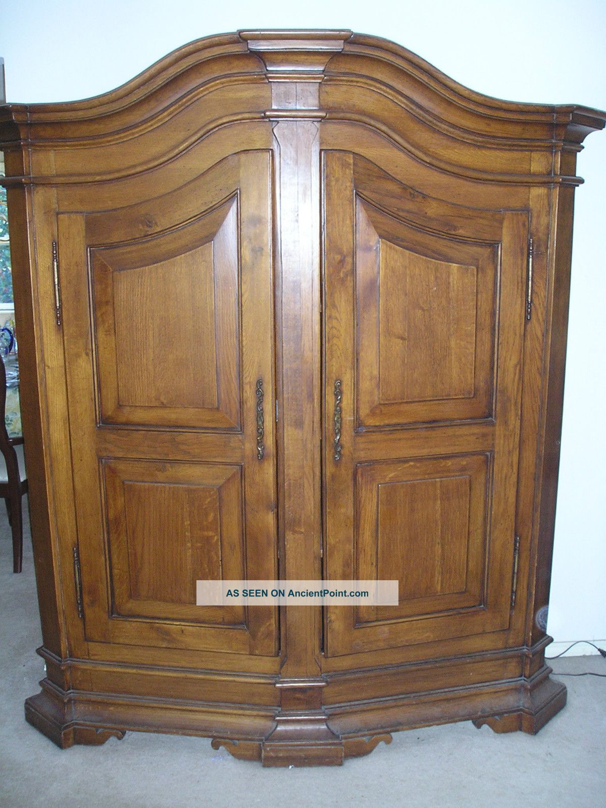 Antique And Extremely Rare French Country Armoire Or Linen Press Unknown photo