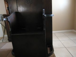 Hall Tree/stand With Seat And Copper Drip Pan ' S photo
