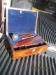 Rosewood & Mother Of Pearl Lap Desk W Provenance - Fam History Ink Bottle 1800-1899 photo 5