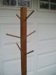 Antique Wooden Hall Tree - Coat Rack/vintage Wooden Coat Rack Hall Tree - 68 