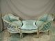 18c Antique Duchesse Brisee French Louis Xv 3 Part Chaise Bergere Polychromed Pre-1800 photo 2