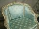 18c Antique Duchesse Brisee French Louis Xv 3 Part Chaise Bergere Polychromed Pre-1800 photo 8