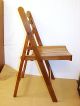 Retro Slatted Seat Wood Folding Chair - Church - School - Confrence Room Unknown photo 3