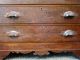 American Charleston Sc Antique Walnut Chest Of Drawers Mirror Marble Glove Boxes 1800-1899 photo 4