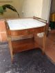 Grosfeld House French Empire Marble Top Mahogany Table Classical Rare 1900-1950 photo 4