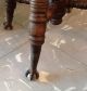 Antique Victorian Piano Stool Adjustable Bench Glass Claw Ball Feet 1900-1950 photo 3